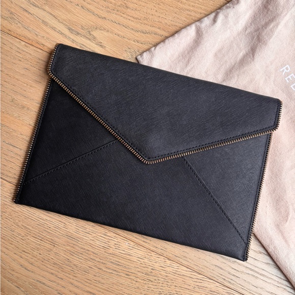 Rebecca Minkoff Black Envelope Clutch - Picture 2 of 4